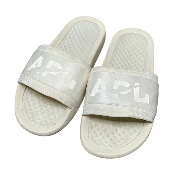 APL Women's TechLoom Satin Slides Off White/Cream Size 6 - Picture 2 of 7